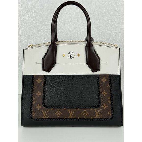 Louis Vuitton City Steamer Mm Monogram Black & White Shoulder Bag L3 - Picture 3 of 16